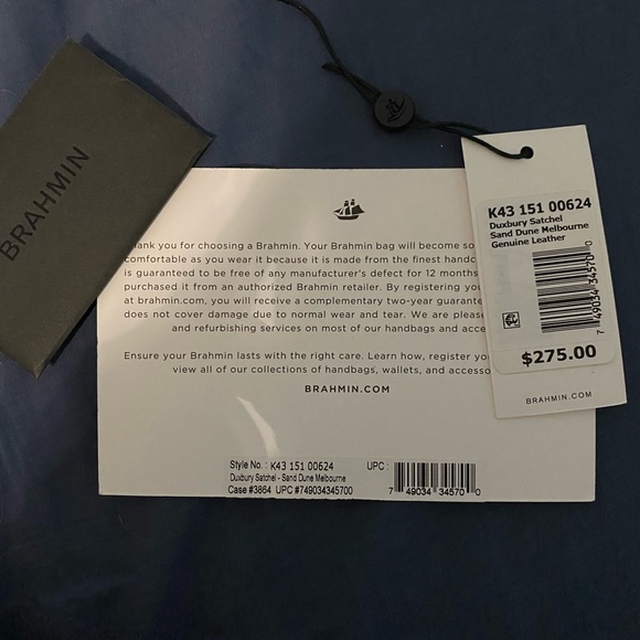 Brahmin Sand Dune Duxbury Satchel - Picture 9 of 9